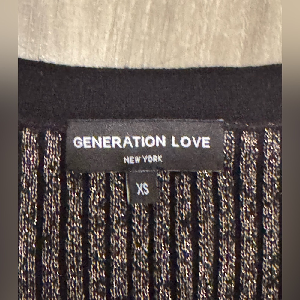 GENERATION LOVE Ruby Lurex Cardigan NWOT - Picture 8 of 11